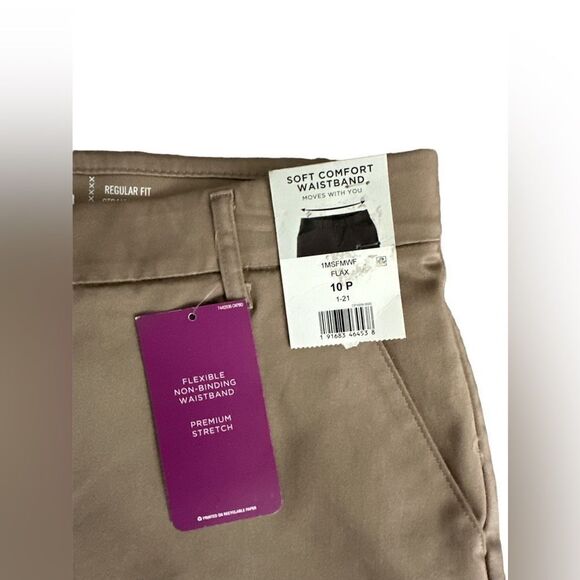 Lees regular fit straight leg mid rise size 10P soft comfort waist band NWT - Picture 5 of 9